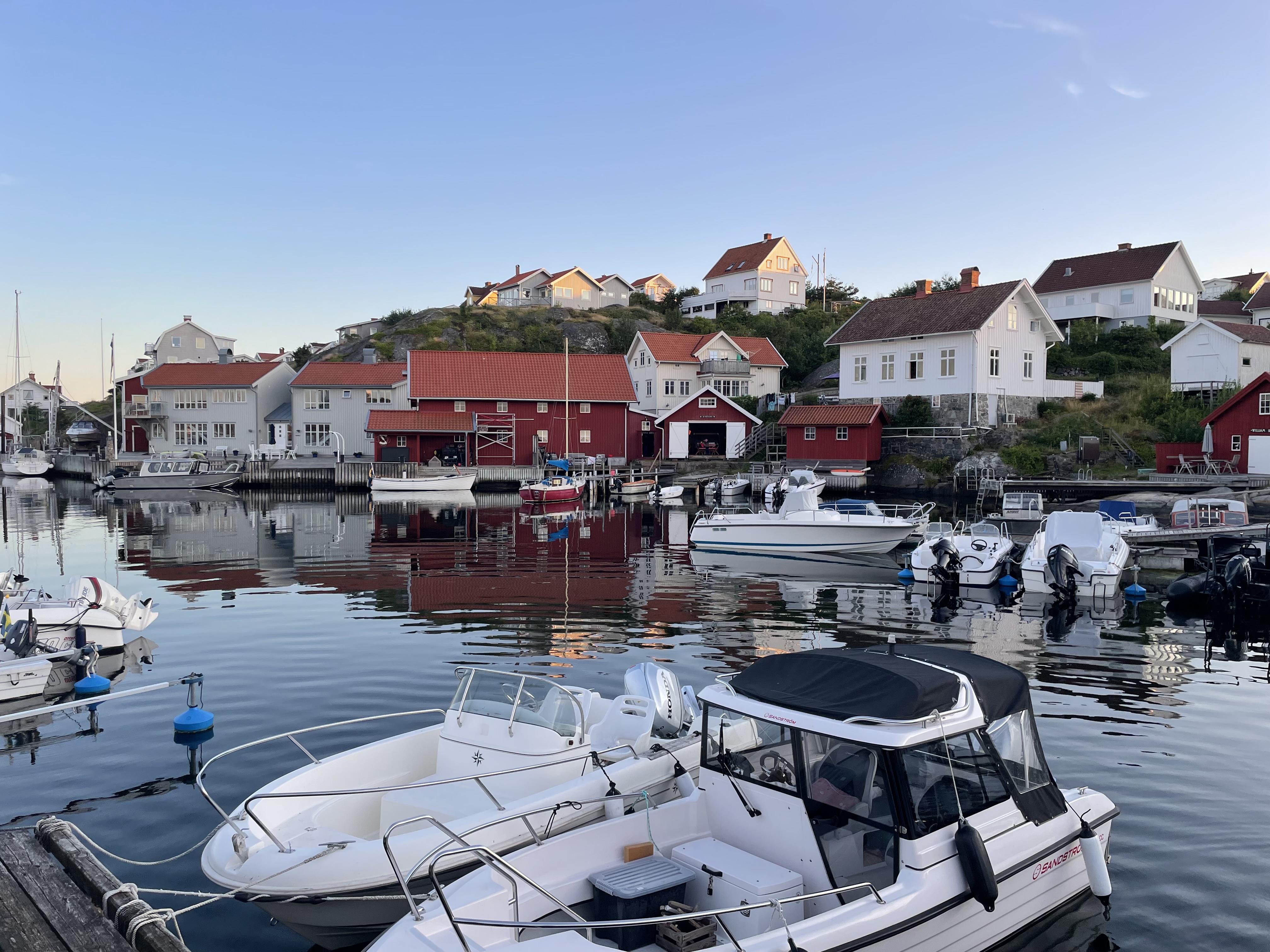 Fritidsbåtar i gästhamn i Sverige